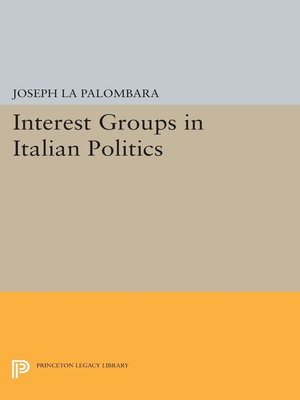 cover image of Interest Groups in Italian Politics
